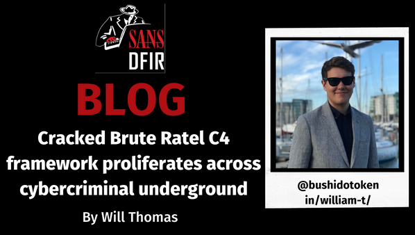 NEW #DFIR BLOG by @BushidoToken Since mid-September, English-speaking & Russian-speaking cybercriminal underground forums have been buzzing with activity following the leaking & cracking of the #BruteRatel C4 (#BRC4) post-exploitation toolkit Read now👉sans.org/u/1nlx