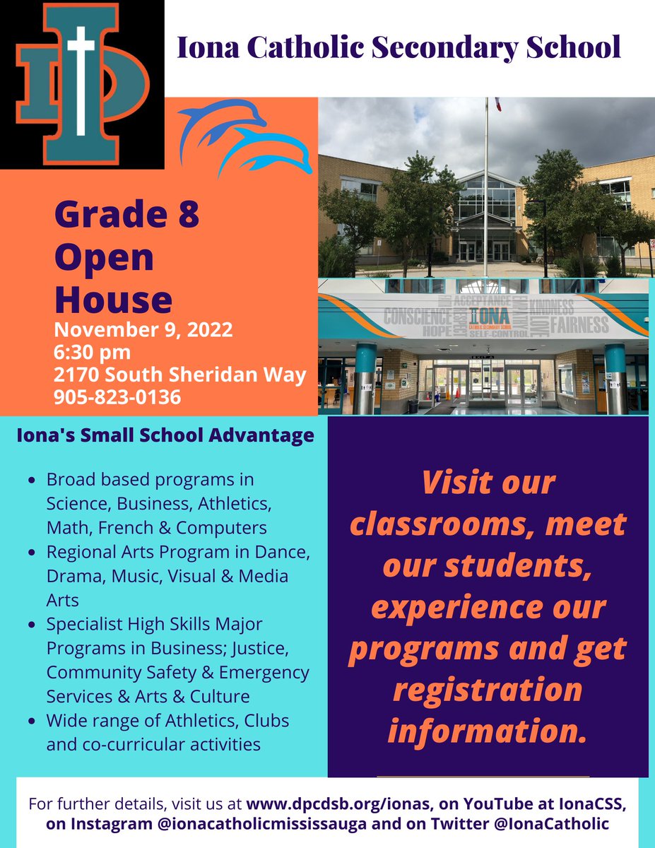 Looking forward to seeing our future Dolphins and their families. <a href="/StLukeDPCDSB/">StLukeDPCDSB</a> <a href="/stchris_dpcdsb/">StChris_DPCDSB</a> <a href="/DpAssisi/">SFAssisiDPCDSB</a> <a href="/StHelenDPCDSB/">St. Helen DPCDSB</a> <a href="/DPCDSBSchools/">Dufferin-Peel Catholic District School Board</a>