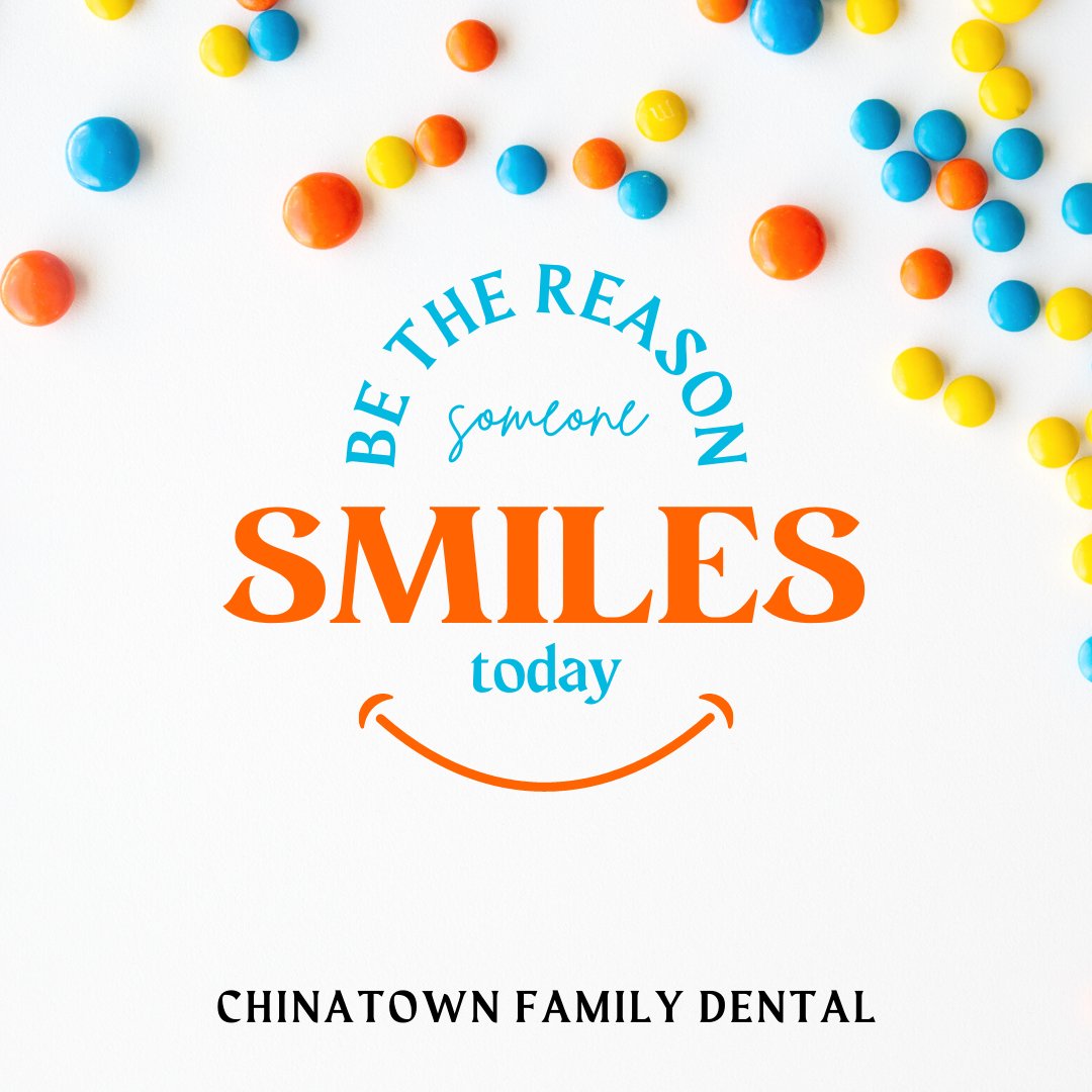 A kind word. A joke. A compliment. Be the reason someone smiles today!