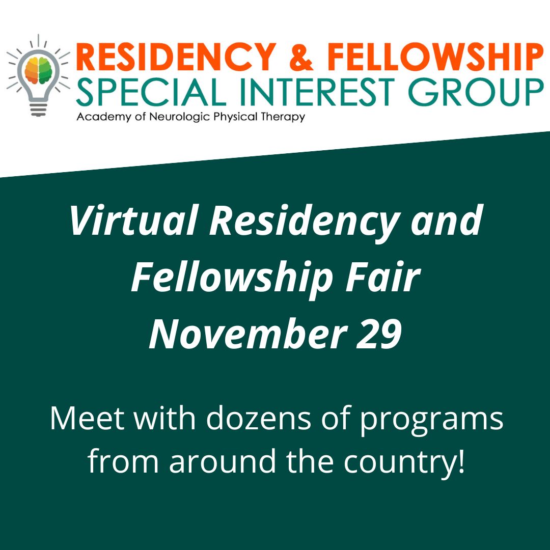 APTAAcademyofNeuroPT (@aptaneuropt) on Twitter photo 2nd Annual ANPT Virtual Residency & Fellowship Fair is Nov 29. Prospective Neuro Residents and Fellows come to this FREE Virtual Event to learn more about Neuro Residency Programs and get your questions answered! learn more at bit.ly/3fWY9wJ <a href="/APTANeuroPT/">APTAAcademyofNeuroPT</a> <a href="/resfellsig/">ANPT Residency & Fellowship SIG</a> 2nd Annual ANPT Virtual Residency & Fellowship Fair is Nov 29. Prospective Neuro Residents and Fellows come to this FREE Virtual Event to learn more about Neuro Residency Programs and get your questions answered! learn more at bit.ly/3fWY9wJ <a href="/APTANeuroPT/">APTAAcademyofNeuroPT</a> <a href="/resfellsig/">ANPT Residency & Fellowship SIG</a>