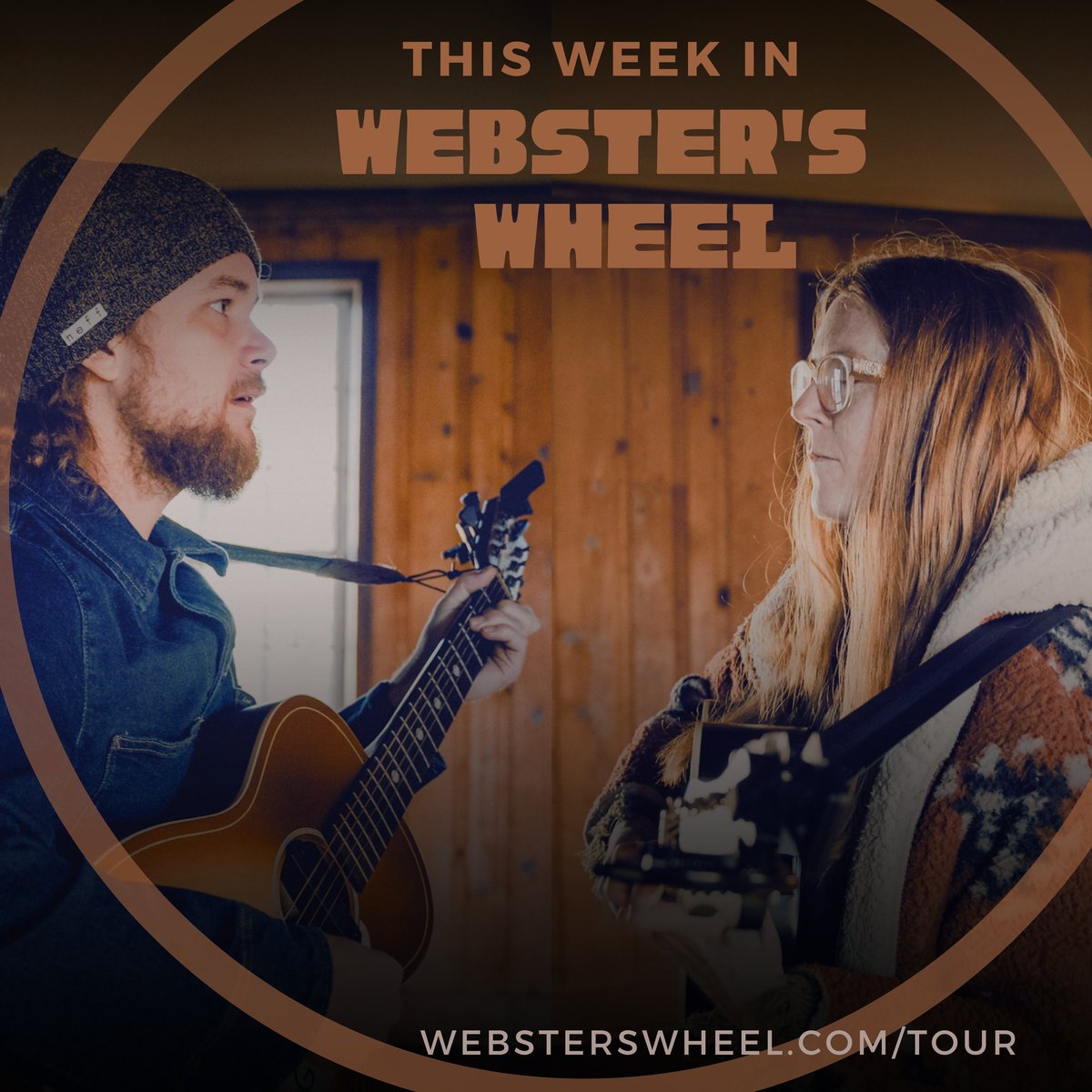 Did you know pumpkins make great wheels? Grab your pumpkin wheels and wheel yourself down to a show or two this weekend 🎃🚙

FRI 10.28
Cartersville GA
Drowned Valley Brewing Company 
6:30 PM

SUN 10.30
Chattanooga TN
The Chattanooga Market 
12:30 PM

websterswheel.com/tour