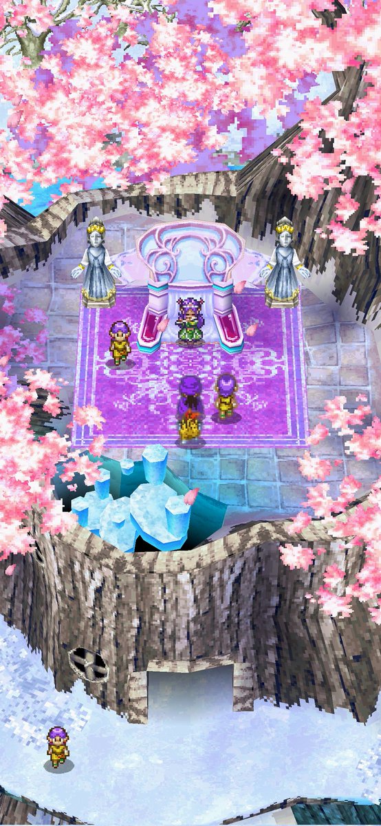 Gleanergoods's tweet photo. Yesterday I beat #DragonQuestV for the first time! It was a great time and I couldn't put it down. Some of the favorite scenes were returning spring to the fairies, getting married (Debora), and raising Zenithia! https://t.co/fvt8xSFfTh