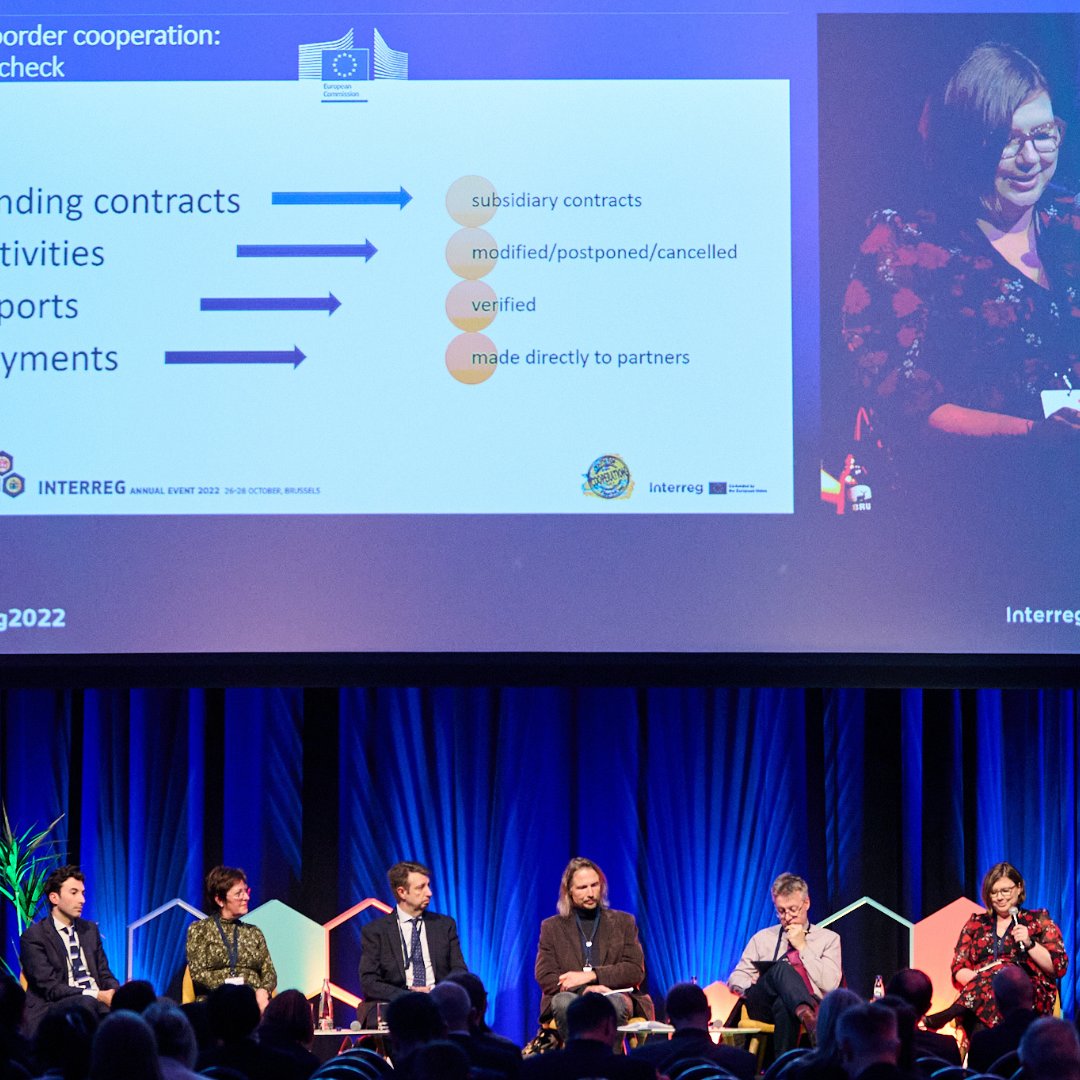 RegioInterreg's tweet photo. #InterregProgrammes are able to deliver part of the solution in times of crises. Why? Because of the in-build #cooperation dynamic at the local partnership level &amp; Interreg's natural capacity to explore other opportunities and possibilities. 🤝

#Interreg2022 #CooperationMatters https://t.co/Wrw5P8zT4R