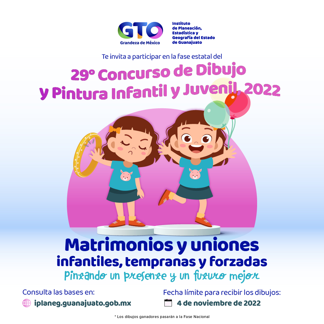 iplanegente's tweet photo. 🔊¡Solo faltas tú ! 👇👨‍🎨👩‍🎨
🎨 #IplaneGTO te invita a participar en la fase estatal del 29° Concurso de Dibujo y Pintura Infantil y Juvenil 2022 ✏️🗒🖍
🔸Consulta las bases en https://t.co/2wGEiWAVli

🔸Tienes hasta el 4 de noviembre para enviar tu dibujo https://t.co/KTTvKZvdj8