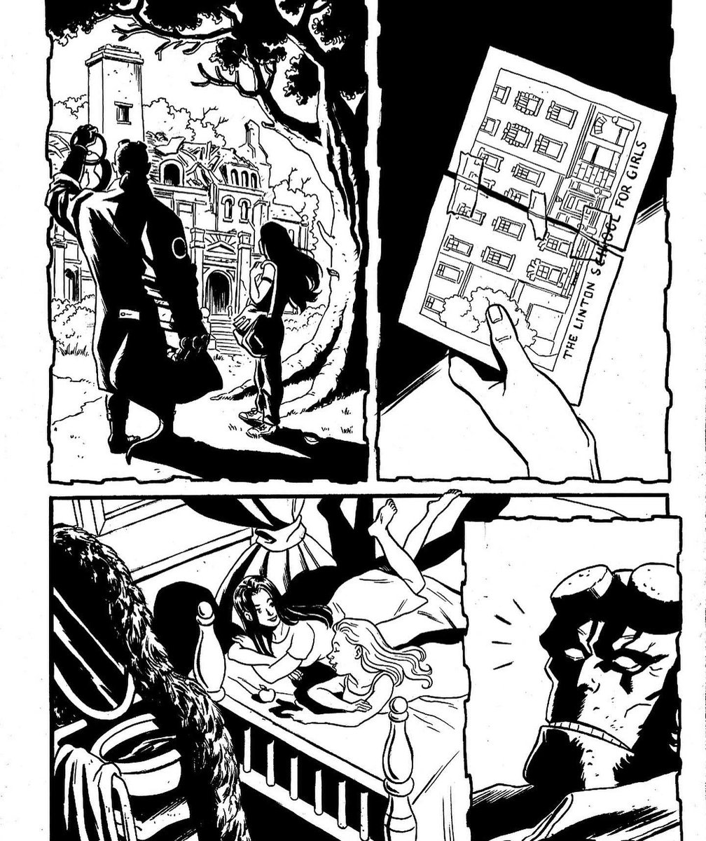 Complimenti alla nostra ex allieva @ValeriaBurzo per il suo secondo numero dedicato alle avventure di HELLBOY ↪️CASTLE FULL OF BLACKBIRDS! 

Edizioni DARK HORSE

#hellboy #comix