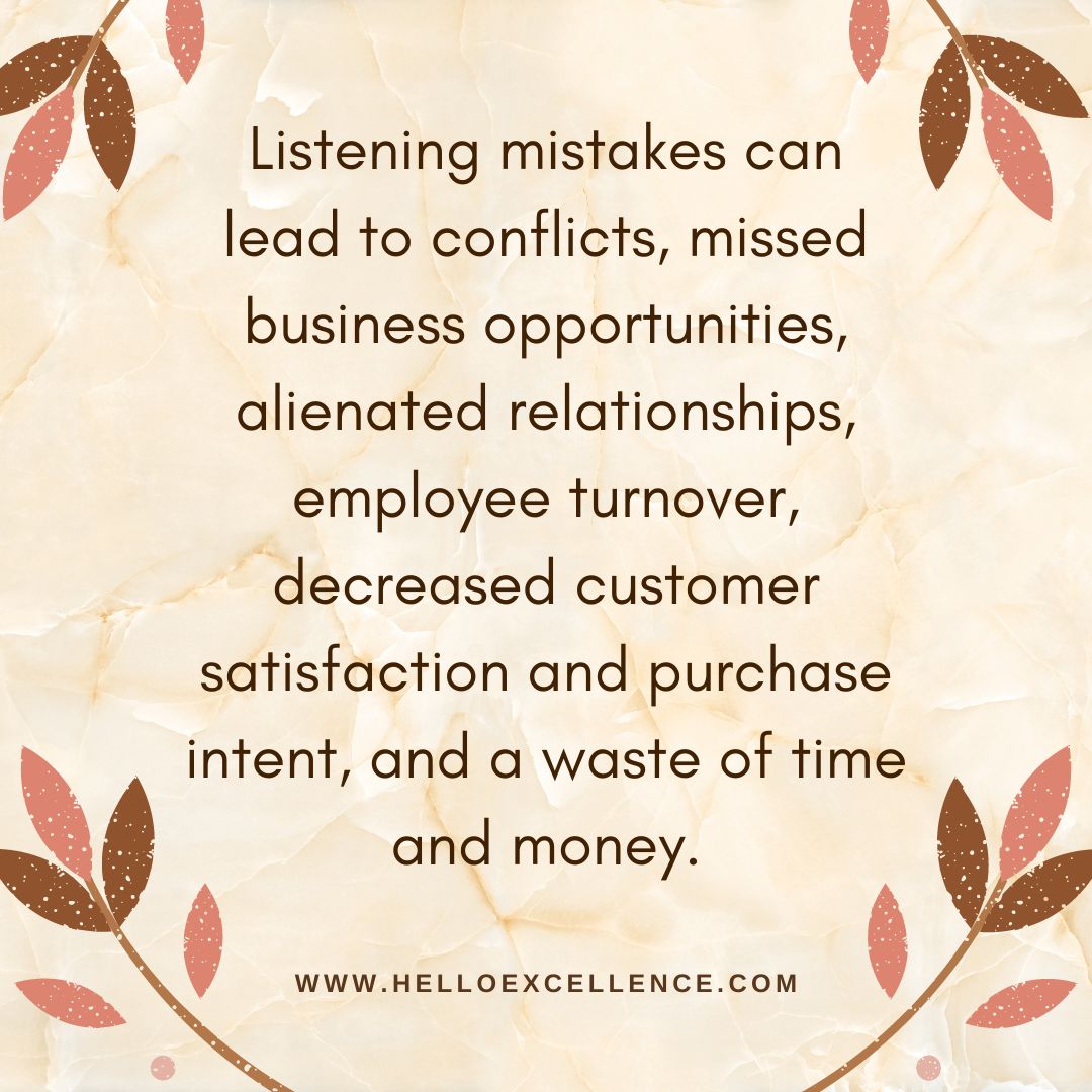 ExcellenceHello's tweet image. A person's ability to listen is their most important skill.

#Communication #EmotionalIntelligence #HelloExcellence #MentalHealth #HumanResources #Psychology #Wellness #EmployeeProductivity #SelfLeadership #EmployeeWellness #FutureOfWork #PeakPerformance