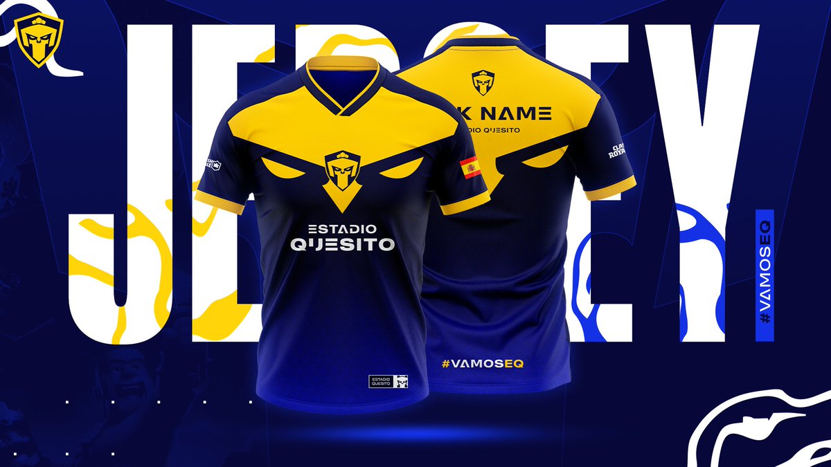 #ClashRoyale | Anunció 

¡Nuestra gran sorpresa llegó!

Oficialmente les quiere presentar sus nuevos  ¡JERSEY!
que estarán patrocinando a los jugadores para las competiciones individuales y en equipo.

#VamosEQ