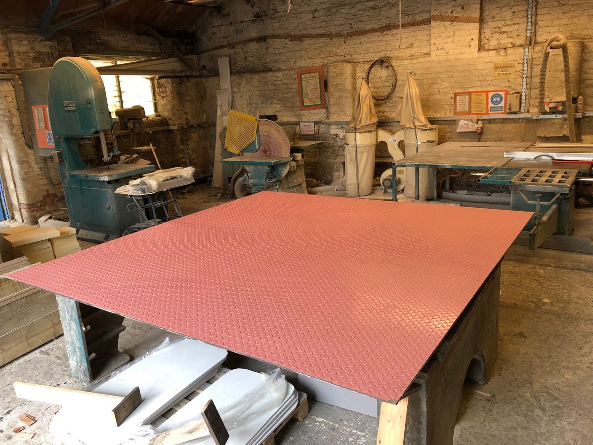 HarviglassFibre's tweet photo. Here at Harviglass Fibre as well as manufacturing GRP mouldings we also have the ability to fabricate. Utilising our Diamond plate mould we fabricated a set of 3 pit covers for a waste water site. #GRP #diamondplate #fabrication https://t.co/DscL3d3Aff