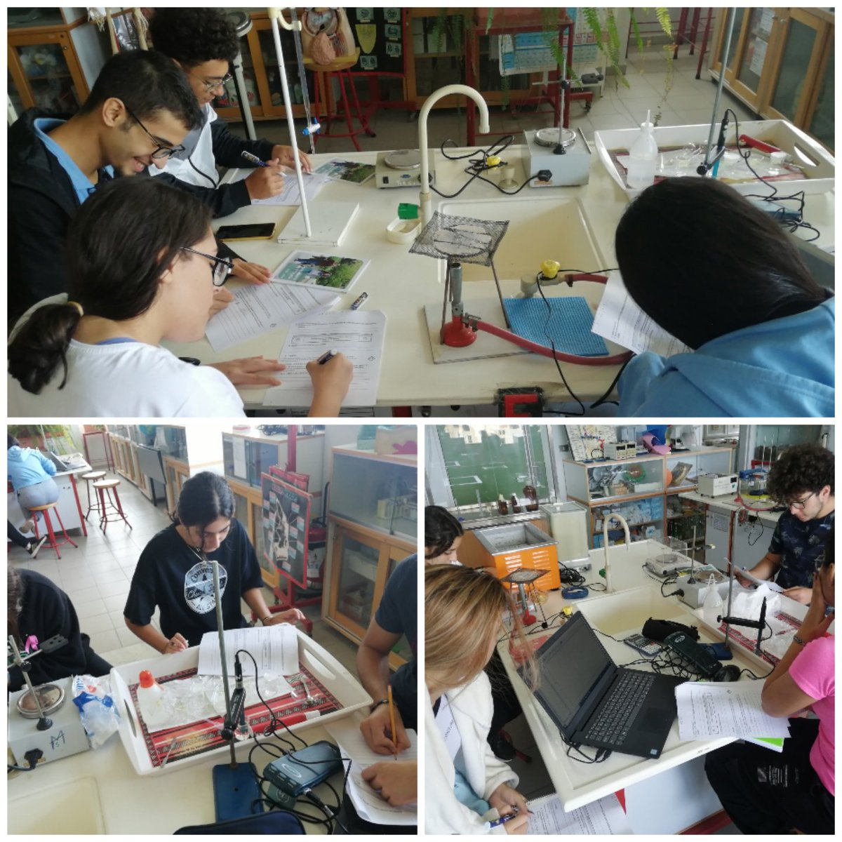SarwaAlakkad's tweet photo. Comment peut-on vérifier la nature acide, basique, ou neutre d'une solution donnée?Les apprenants de la classe de #termfr23 durant leur séance de TP #exao ont proposé un mode opératoire&amp;réalisé ses différentes étapes afin de répondre à cette problématique @Hhhsinfo https://t.co/sMZCrRW6hm