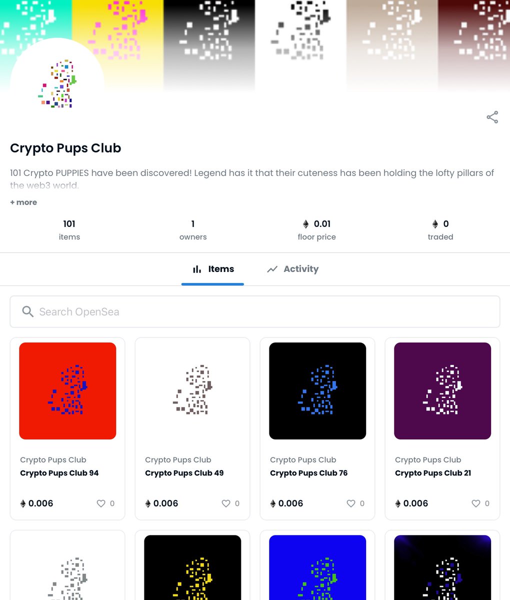 NebulaStreams's tweet photo. 🚨 Crypto Pups Club Fresh Drop 🚨
🔥➡️ https://t.co/CKGkBYN4Vi ⬅️🔥🎯
#nft #NFTartist #NFTs #NFTCommuinity #nftsale https://t.co/rXN1QpSqEH