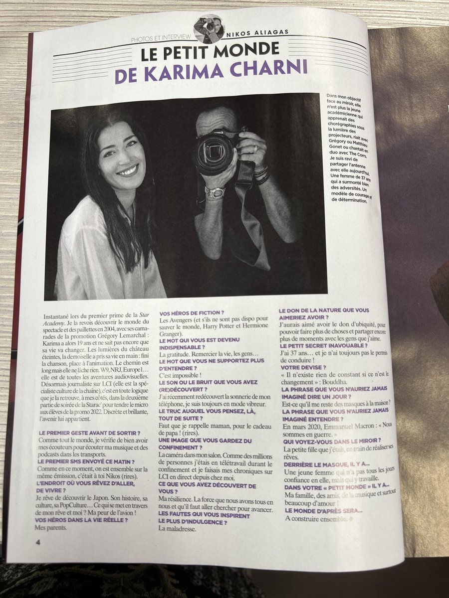 Sabry3123's tweet photo. Interview de @Karimacharni dans #GALA !! 
Photo et interview par @nikosaliagas https://t.co/ucMYHJ8qeh
