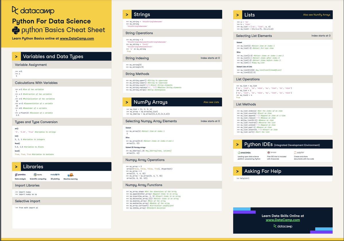 python_spaces's tweet image. 1. Python for Data Science
Download Link: <a style="text-decoration: none;" rel="nofollow" target="_blank" href="http://datacamp-community-prod.s3.amazonaws.com/0eff0330-e87d-4c34-88d5-73e80cb955f2">…acamp-community-prod.s3.amazonaws.com/0eff0330-e87d-…</a>