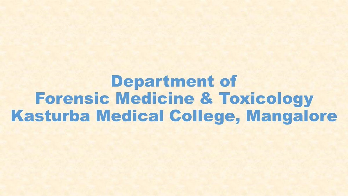 Know more about the department of Forensic Medicine and Toxicology, <a href="/KMC_Mangalore/">KMC Mangalore</a>, <a href="/MAHE_Manipal/">Manipal Academy of Higher Education</a> 

Click on the link to the YouTube video: zcu.io/jtWx 

<a href="/DrBUnnikrishnan/">UNNIKRISHNAN B</a> <a href="/suresh06121975/">Dr B Suresh Kumar Shetty</a> <a href="/ppjrao/">Dr jagadish rao padubidri</a> <a href="/PhacoCacheKMC/">PhacoCache_KMC</a> 

#forensicmedicine #toxicology #medicolegal