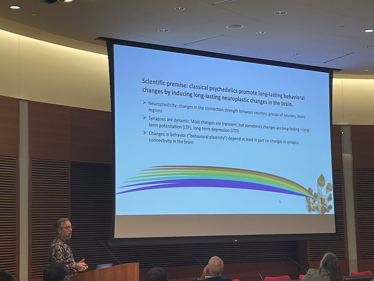 Now hearing from Dr. Matthew Banks talking about data from <a href="/BanksLab1/">Banks Lab</a> from human and mouse psychedelic work. The data provide evidence for plasticity in the mechanism of psychedelic action!