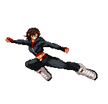 EntAbstract's tweet photo. "The Blood of Champion" Janet - Strong Air kick,Medium kick,Taunt and  #2dsprite #Pixelart #Pixel #2dfighter #indiedev #indiegames #artwork #Capom #2d #2dpixel https://t.co/iU0HUzwKqI