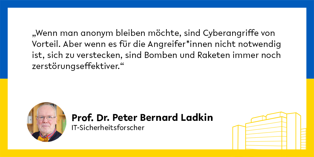 unibielefeld's tweet photo. Deutschlands Kritische Infrastruktur ist täglich #Cyberangriffe|n ausgesetzt. Doch droht mit dem Krieg in der #Ukraine der Totalausfall? Der Informatiker Prof. Dr. Peter Bernard Ladkin @unibielefeld sieht keine erhöhte Gefahr. https://t.co/5Vrde6d8xW https://t.co/xRXJsLYYaq