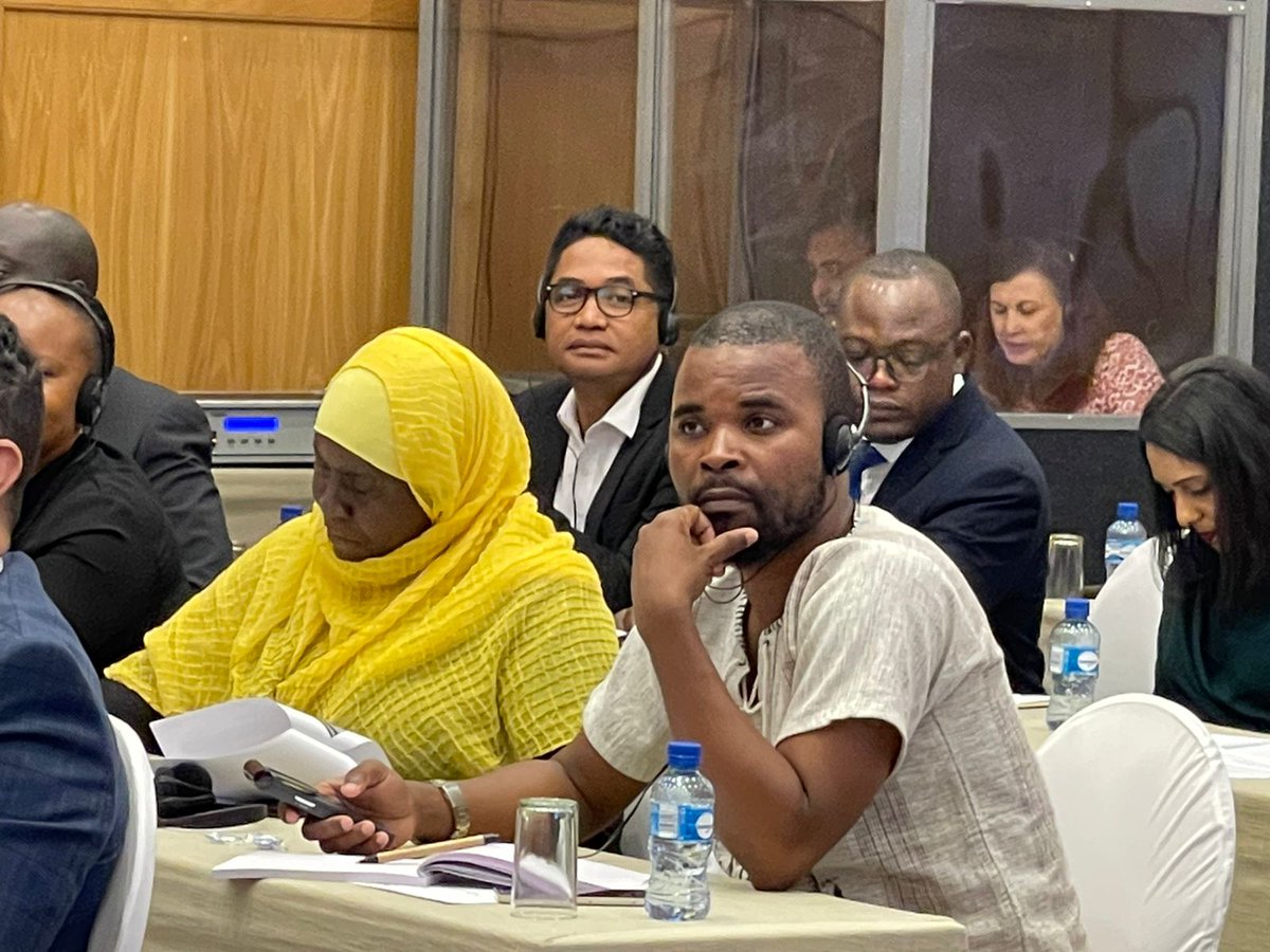 AYCommission's tweet photo. AYC Secretariat and consortium partners participating at a Climate Finance workshop during the Tenth Conference on Climate Change and Development in Africa  (CCDA-X) taking place now in Windhoek,  until 28th October 2022. #CCDA2022  #ACCJInAction #AYCInAction #ClimateJustice https://t.co/xwkyau2B7Y