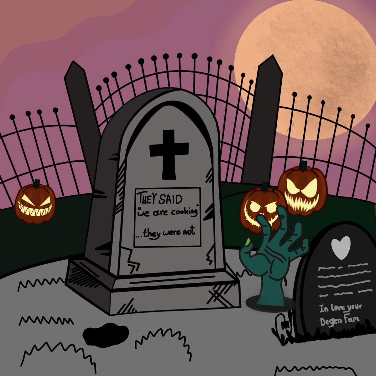 ✨ Kyusen x Spooky Graves ✨

🎁 3x Spooky Graves WL spots

To enter:
✅ Follow <a href="/KyusenOfficial/">Kyūsen - Building the Academy City</a> @SpookyGravesXYZ
✅ Like &amp; RT
✅ Tag 3 friends