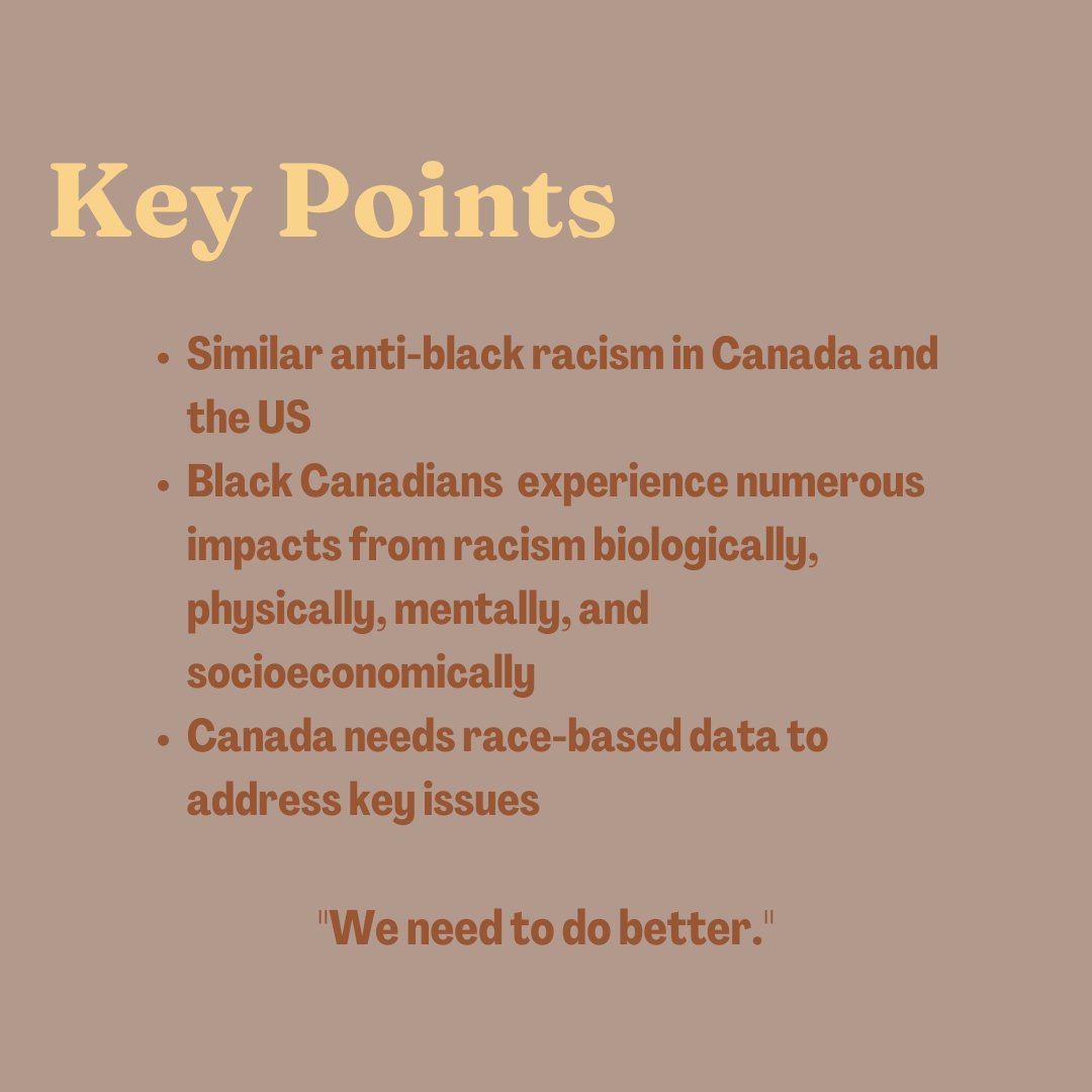 uoVTRaC's tweet photo. Similar #AntiBlack #racism rates in Canada and the US:
-Black Canadians experience numerous impacts from racism biologically, physically, mentally, and socioeconomically
-Canada needs #RaceBasedData to address key issues
-Bottom line: "We need to do better."
@DrMonnica #BMHconf22 https://t.co/CLxVJ6qSIF