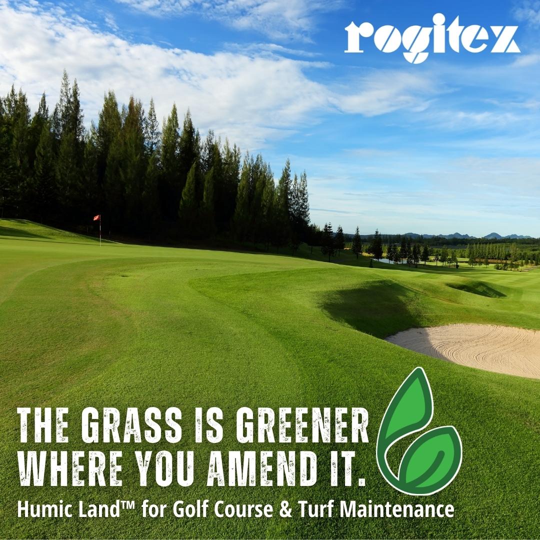 rogitex's tweet photo. From the Farm to the #Fairway, #soilhealth is an important topic in all green spaces! #Greenskeepers face a number of challenges and our new blog post explores how #sustainable practices can help keep their #golfcourse thriving and profitable: https://t.co/I8j9lQ59Tt https://t.co/GRZvTOUIdW