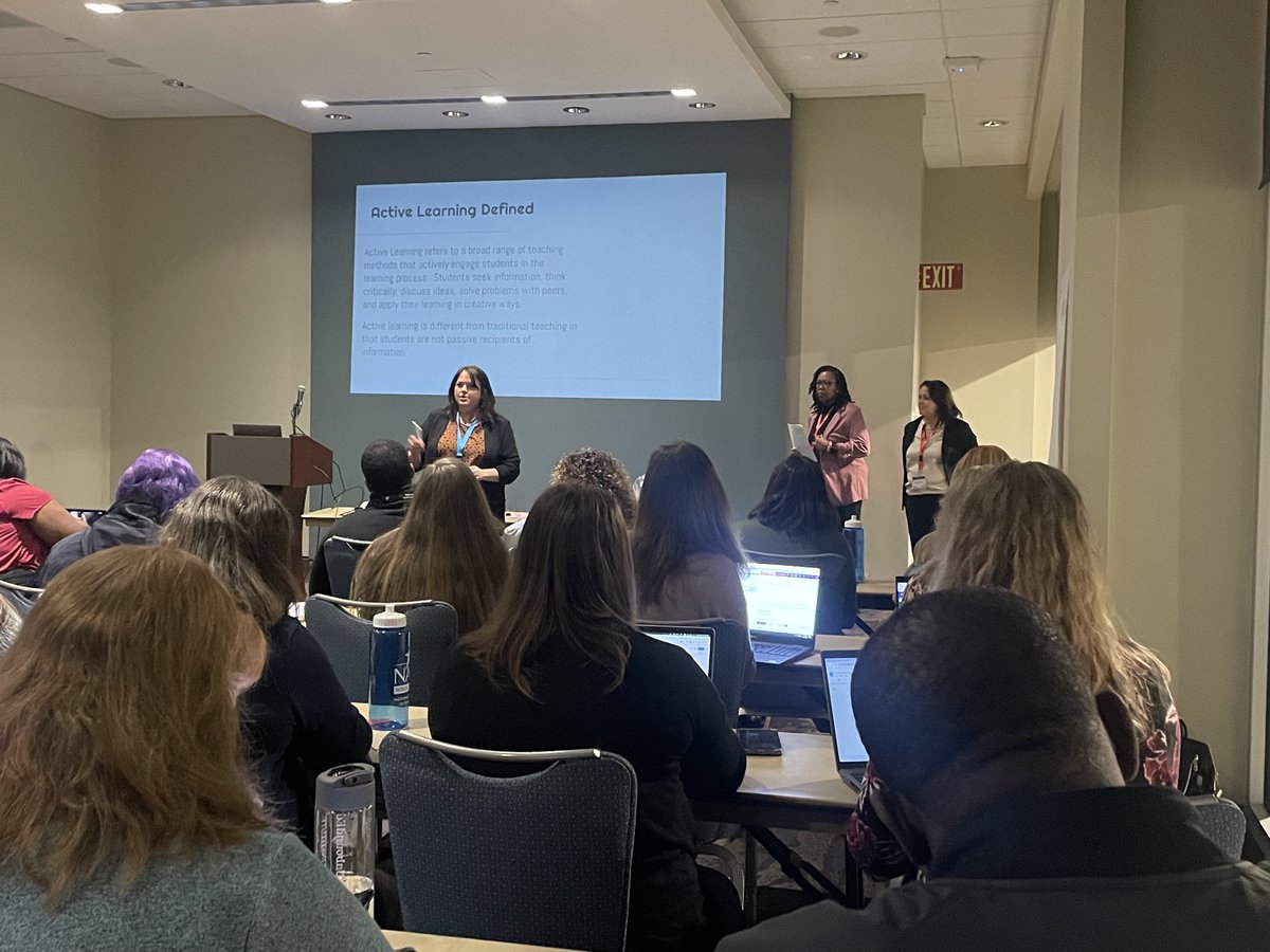 DubraskaStines's tweet photo. Packed room learning about Active Learning from the ACS Curriculum and Instruction team #AIM22 https://t.co/YOVGnxHLqS
