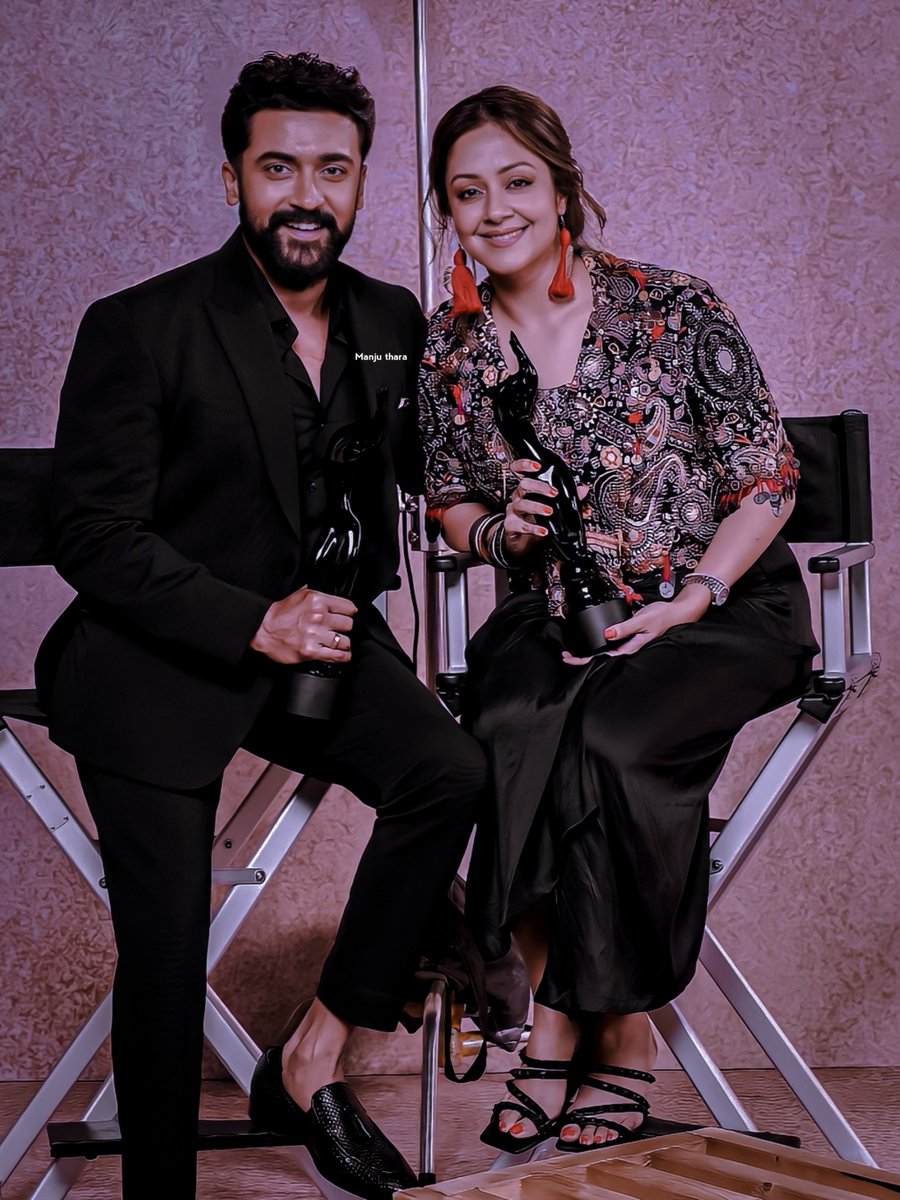 The Macho @Suriya_offl & Beautiful #Jyothika from filmfare awards..🤩❤️✨

#ActorSuriya #SuriyaSivakumar
#SuJo #SuriyaJyothika
#FilmfareAwards2022 #Kollywood
