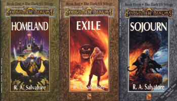 irenesings's tweet photo. @LilahSturges No books had a bigger influence on me when I was a kid than R.A. Salvatore’s Dark Elf Trilogy.

I met @R_A_Salvatore a few times at Gen Con when it was still in Milwaukee. He’s such a kind person and signed—with a smile—every book this nerdy closeted trans girl offered up. ❤️ https://t.co/22fKGD6W7g