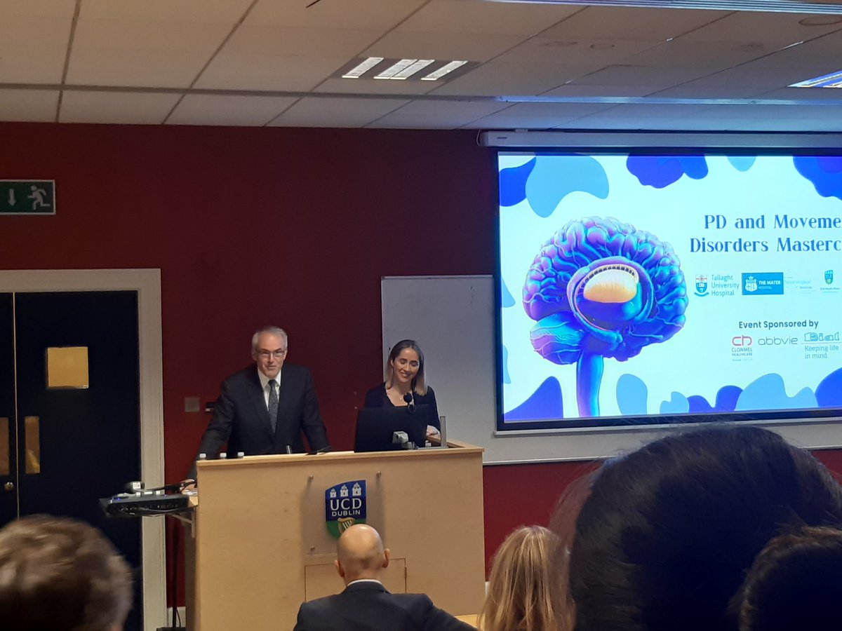 GillivanM's tweet photo. @maggiegarvey81 eloquently showing the value of robust speech, voice. swallow assessment pre & post #DBS in patients at #movememt disorder conference today at #MaterHosHospital @MaterSLT @MaterHSCPs https://t.co/tBFkWcI76P
