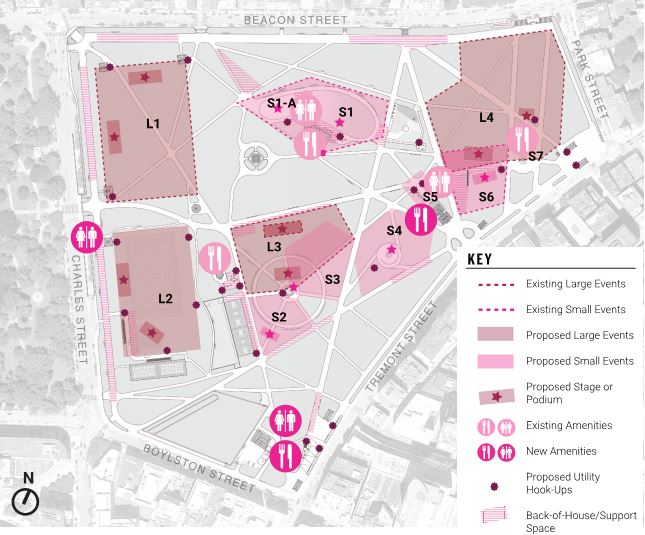 BostonCommonMP's tweet image. Our next strategy highlights event infrastructure, proposing a new event distribution plan and back-of-house support areas. These will be supported by utility upgrades, Wi-Fi access, and more restrooms.

Do you attend events in the Common? Let us know at bostoncommonmasterplan.com
