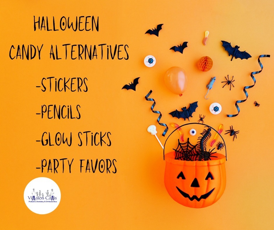 VillalonCallis's tweet photo. Halloween treats don't always need to be sweets! Try stickers, pencils, glow sticks, and party favors for candy alternatives. You may be surprised at your house's popularity as the neighbor is handing out something a little different this year. https://t.co/XUDki4wjTv