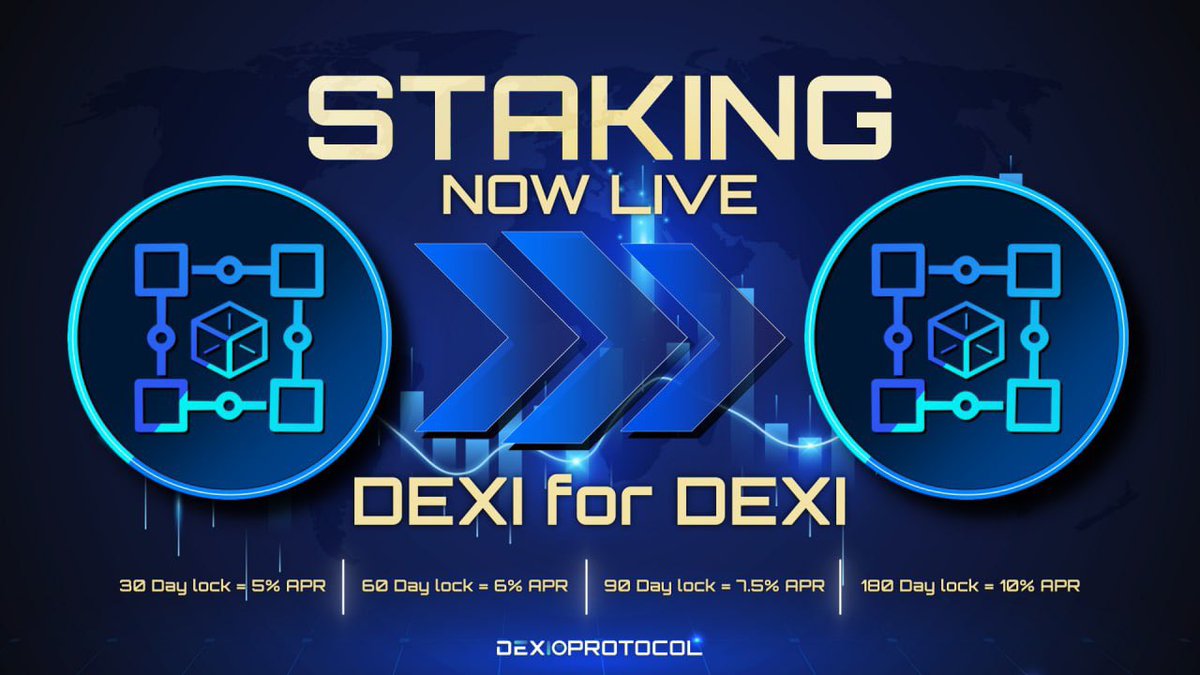 🚨 Stake $DEXI for $DEXI Staking offers DEXI holders a way of putting their digital asset to work, earning passive income without needing to sell. Live Now at: staking.dexioprotocol.com #Crypto #Defi #Staking