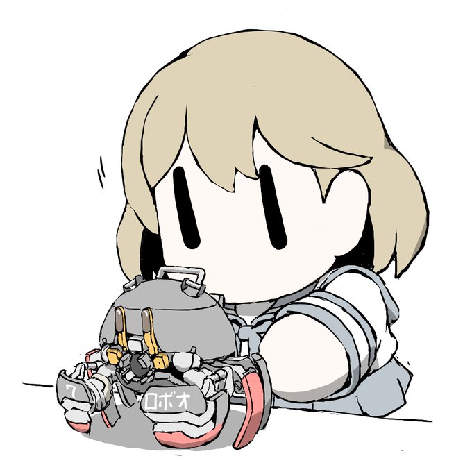 艦これラクガキ、まめ艦おぼろカニタンクのおもちゃを貰えたようです^^ 