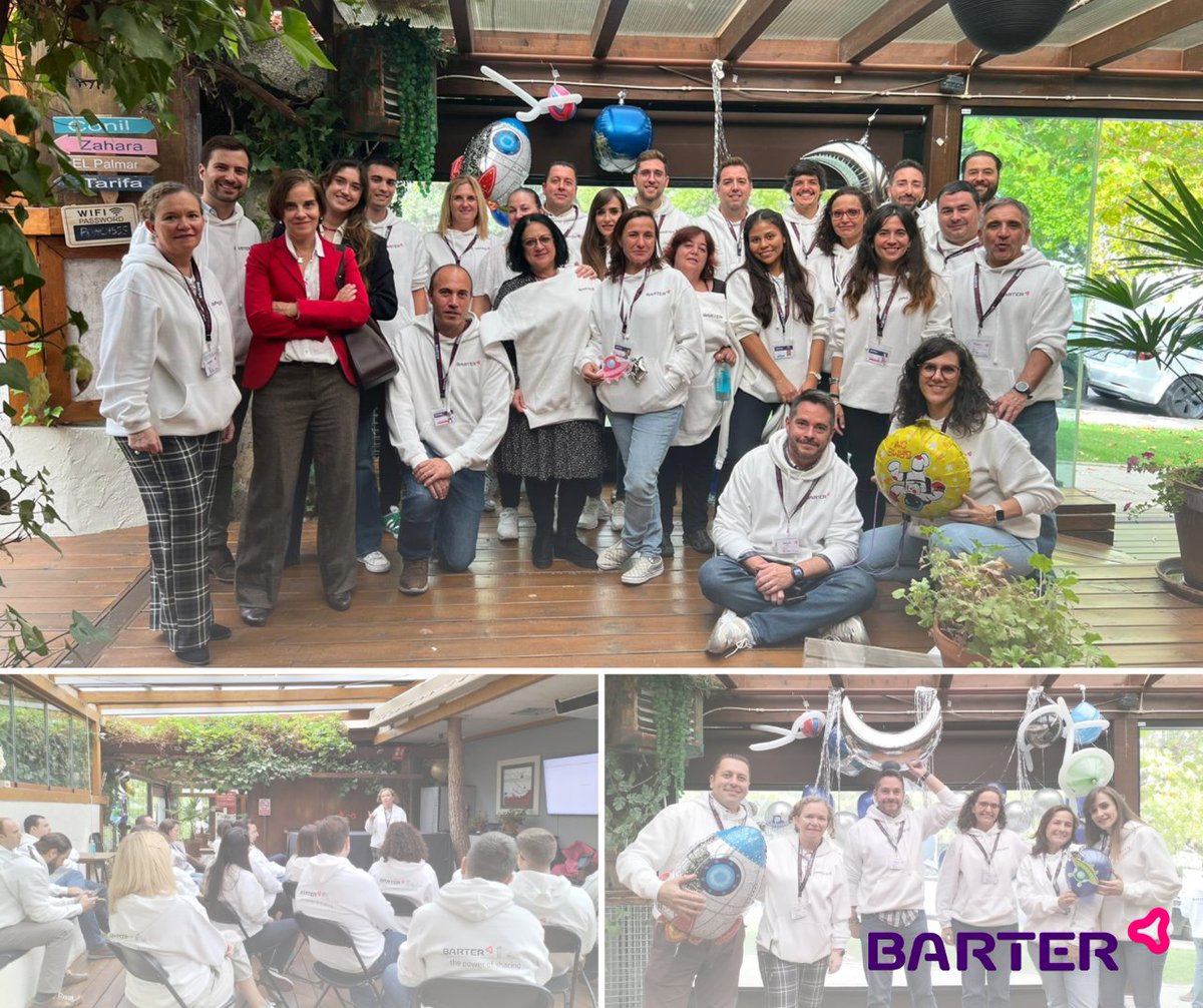 BarterEnergy's tweet photo. ☀️En @BarterEnergy celebramos un evento de team building para conocer a nuestros nuevos compañeros de #Blaudrive y trabajar juntos nuestra estrategia

⭐Barter crece y cada día somos más los que queremos compartir el sol 

#ThePowerOfSharing #CompartimosElSol #BeBarter https://t.co/SQLU8Wanxo
