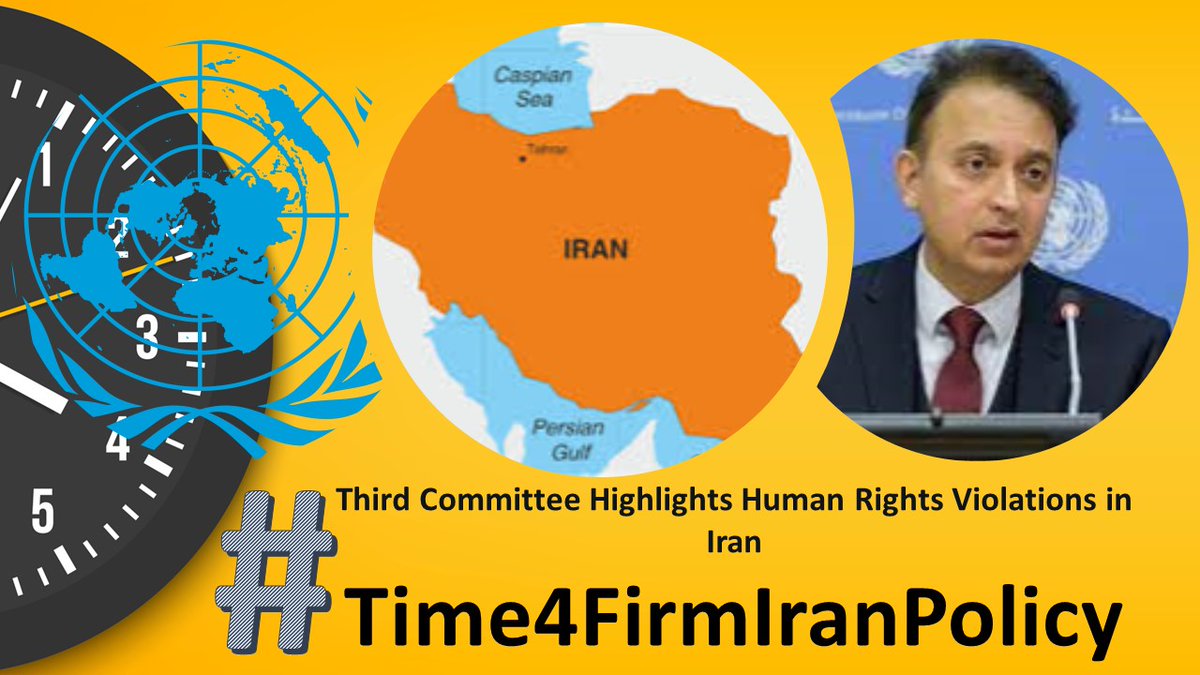 The third Committee Highlights Human Rights Violations in Several Nations, Underscoring School Attacks, Arbitrary Arrests, Detentions 
#EvinPrison #FreePoliticalPrisoners #FreeAllProtesters #Time4FirmIranPolicy
press.un.org/en/2022/gashc4…