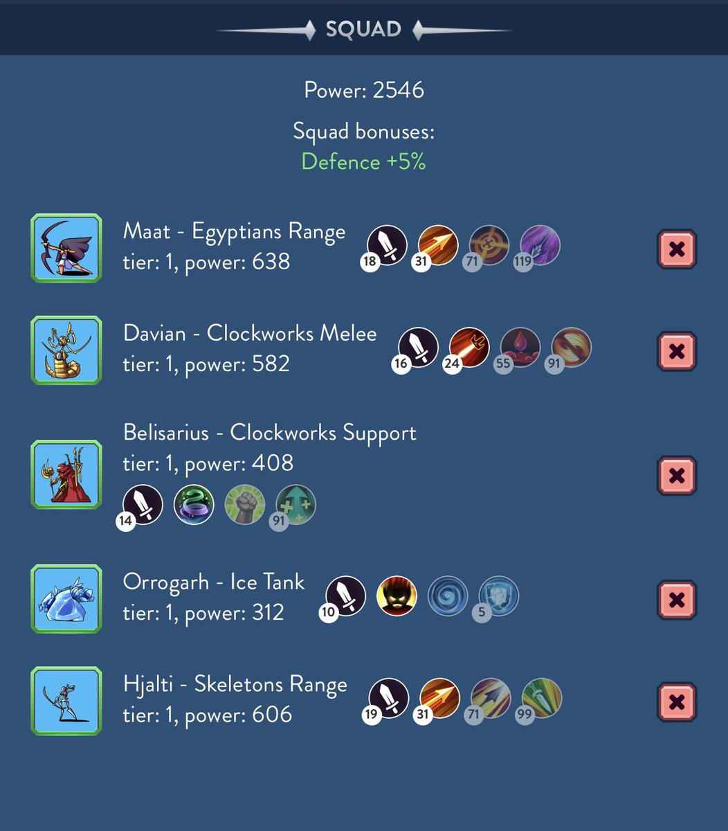 🏰You can organize squads to better take advantage of different classes of units

⚔️Units can be Melee, Range, Mage, Tank, and Support

⚔️The organization of units based on their classes will affect the strength of your squad

#NFTs #P2E #Metaverse #GameFi