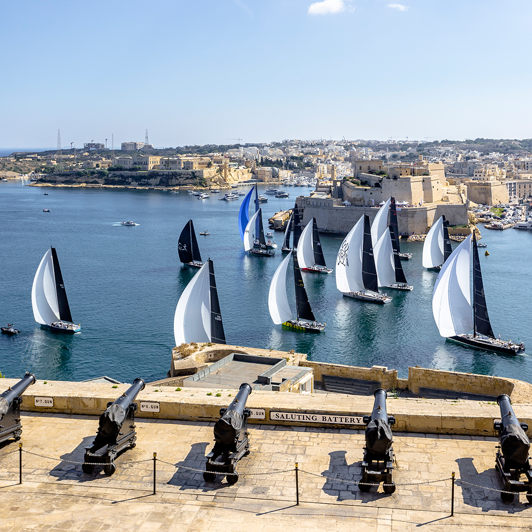 ROLEX's tweet photo. We thank the Royal Malta Yacht Club for organizing the #RolexMiddleSeaRace, a spectacular regatta that is as challenging as it is beautiful. Congratulations to Leopard 3 on taking monohull line honours and to Teasing Machine on the overall victory. #Perpetual https://t.co/sRpyoBVzgH