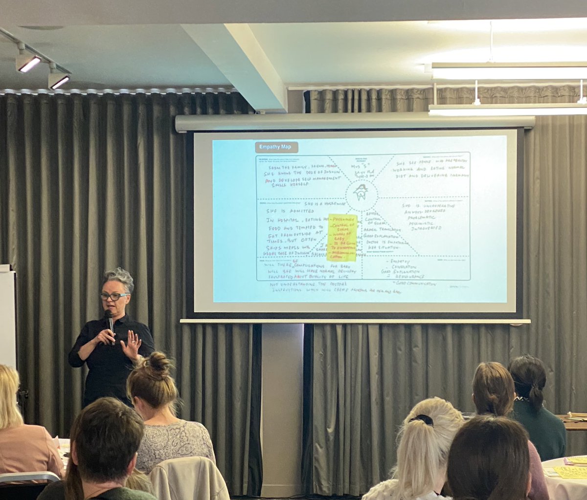 SQSFellowship's tweet photo. A useful tool is empathy mapping to understand your system @HazeloneWhite @alysonwalkerRHC #fellowsc14 https://t.co/FjU1d8g2eb