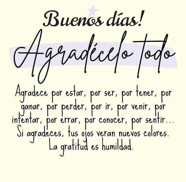 Buenos días!