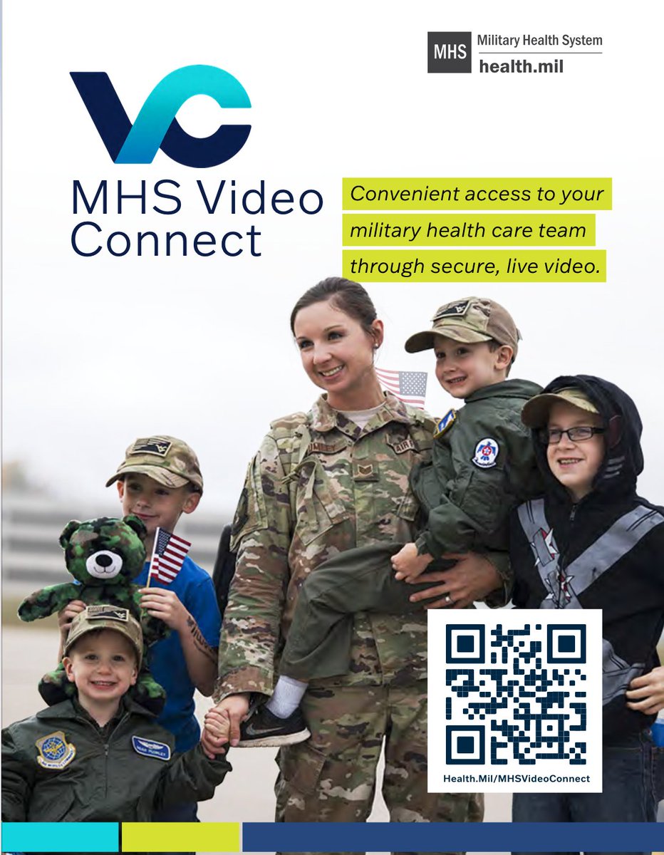 MilitaryHealth's tweet photo. #MHSVideoConnect expands access to top-notch military health care by providing you a quick and easy way to meet with your providers and care teams. When you’re more engaged, we’re able to create a better health care experience.   
  
Learn more: https://t.co/aQisYCKQbr https://t.co/KpluCCieNp