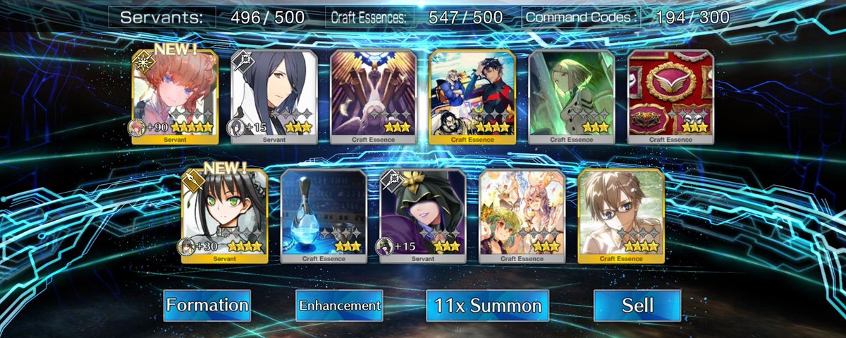 RozMystica01's tweet photo. 240sq and 10 tickets later I got Van Gogh, my first copy of Qin Liangyu, and a Martha spook. Yatta. She's gonna be fun to use. 

#FGO #FGONA #FGOUSA #FateGrandOrder #FateGO #FateGONA https://t.co/WyfIkpRTKa