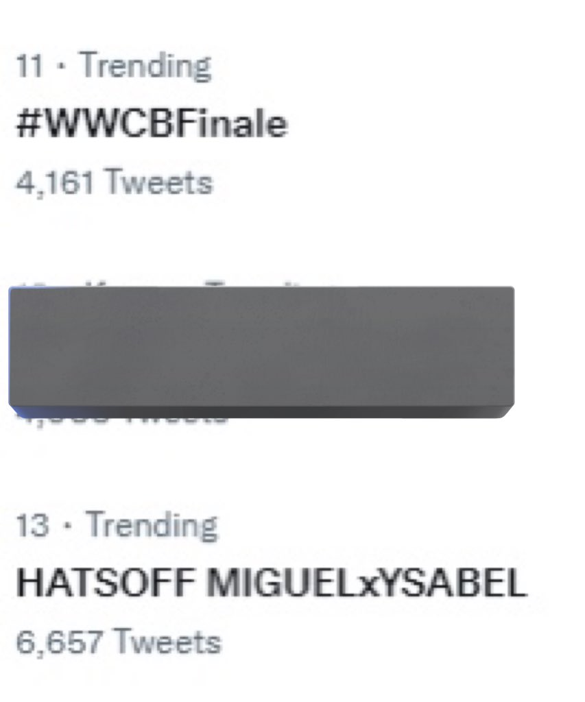 joyyyeux's tweet photo. Great job, everyone!!
#WWCBFinale
HATSOFF MIGUELxYSABEL
@MiguelTanfelix_ @YsaOrtega_ @attyjoji https://t.co/WiqDNYFlrU