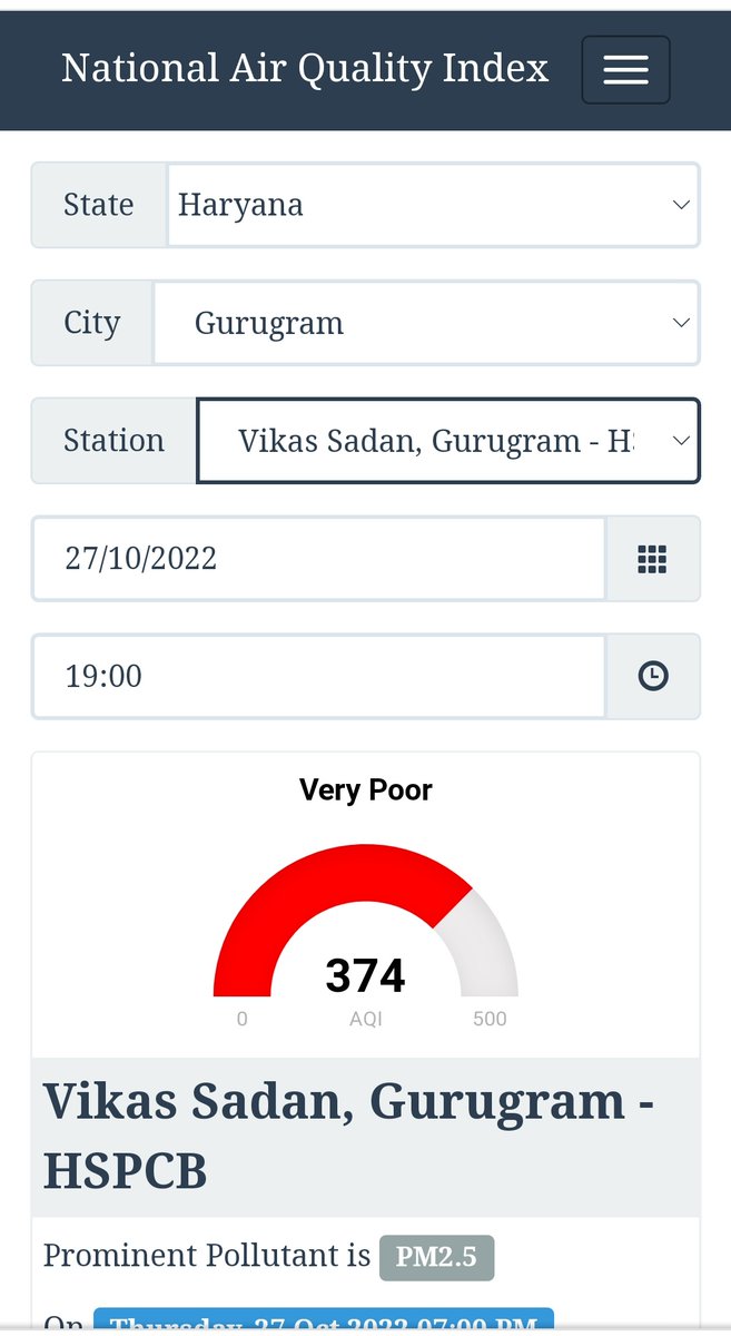cleanAirBharat's tweet photo. @CAQM_Official
@byadavbjp
@DC_Gurugram
🆘
Kindly recognise the toxic build -up of #inhalable pollutants impacting lakhs of citizens of #Gurgaon,#Manesar& #Faridabad &declare #healthemergency.The current #GRAP measures are not working on the ground. Radical steps are required. https://t.co/8kfNLloOEN