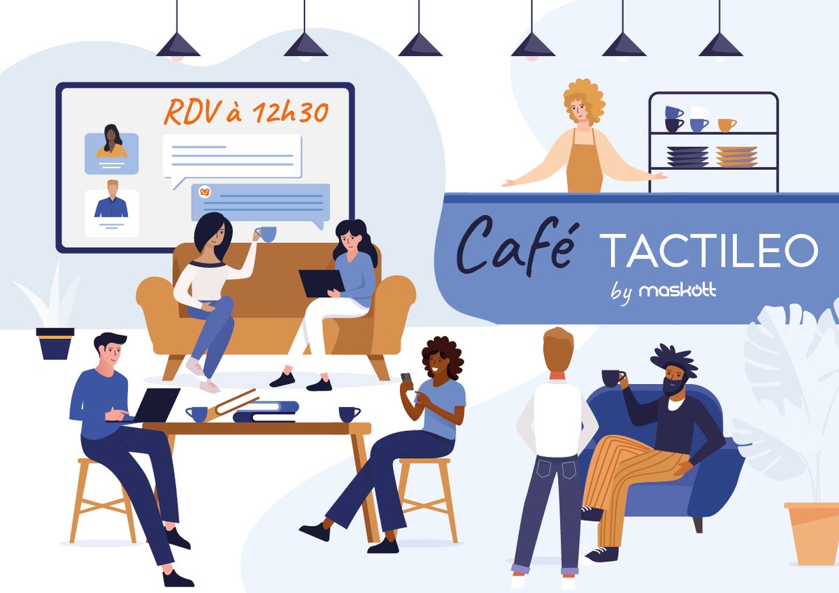 Tactileo PRO (@tactileopro) on Twitter photo 👋J-2 avant le prochain #Café #Tactileo
👉Prenez une pause☕️ pour échanger entre #pairs, améliorer vos #usages avec #Tactileo, #collaborer, #créer...
📢Acteurs de l'enseignement #supérieur et de la #Formation #pro
🗓️RDV mardi 8/11⏰à 12h30
🔎Inscription : bitly.ws/vT7K 👋J-2 avant le prochain #Café #Tactileo
👉Prenez une pause☕️ pour échanger entre #pairs, améliorer vos #usages avec #Tactileo, #collaborer, #créer...
📢Acteurs de l'enseignement #supérieur et de la #Formation #pro
🗓️RDV mardi 8/11⏰à 12h30
🔎Inscription : bitly.ws/vT7K