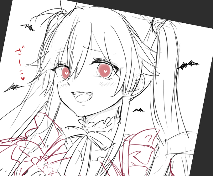 シスターがサキュバスメイドになった自分を描いてるそうです 