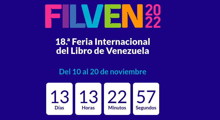 📢 ¡Faltan 13 días para la 18ª #Filven! 📌 Del 10 al 20 de Noviembre #LeerDescoloniza #PuebloConCasaPropia @VillegasPoljak @raulcazal @minculturave