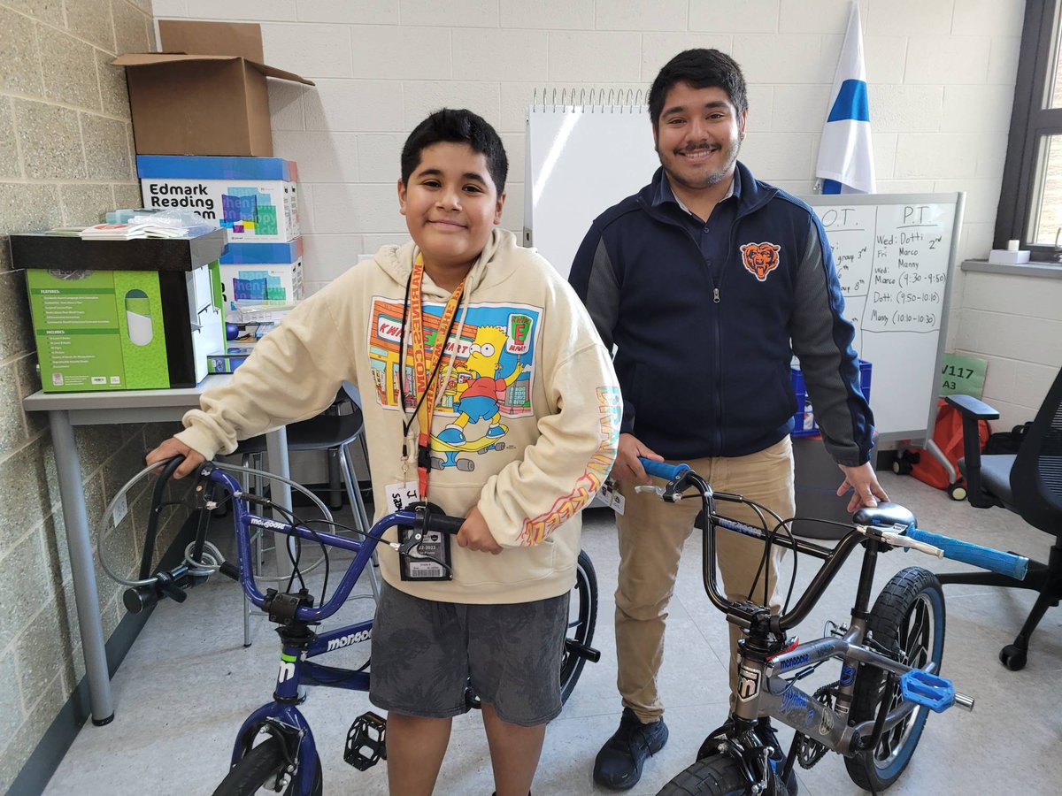 Our staff here is incredible! Thank you Mr. Cantu for helping our student fix his bike, and surprise him with a back up too!

#itbebrave #itjhs