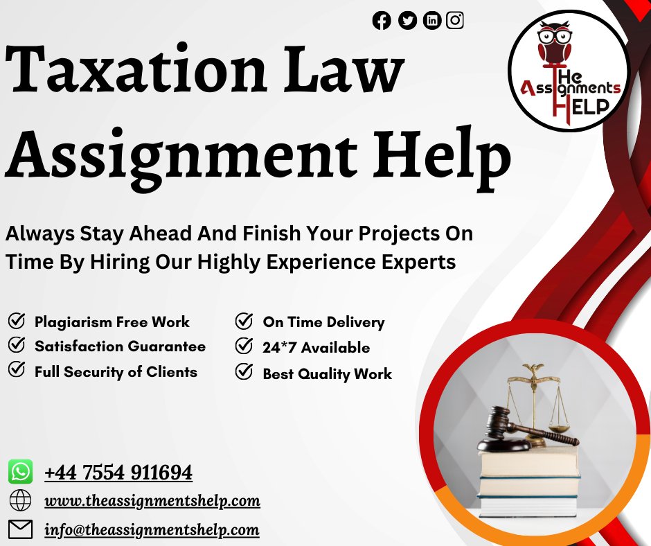 tasignmentshelp's tweet image. Be confident! Because you choose our Taxation Law Assignment Help Services.
Order Now:
#taxationlaw #taxationlawassignmenthelp #taxationassignmenthelp #lawassignmenthelp #onlinetaxationlawassignmenthelp #businesslawassignmenthelp #assignmentWritinghelp #help #theassignmentshelp
