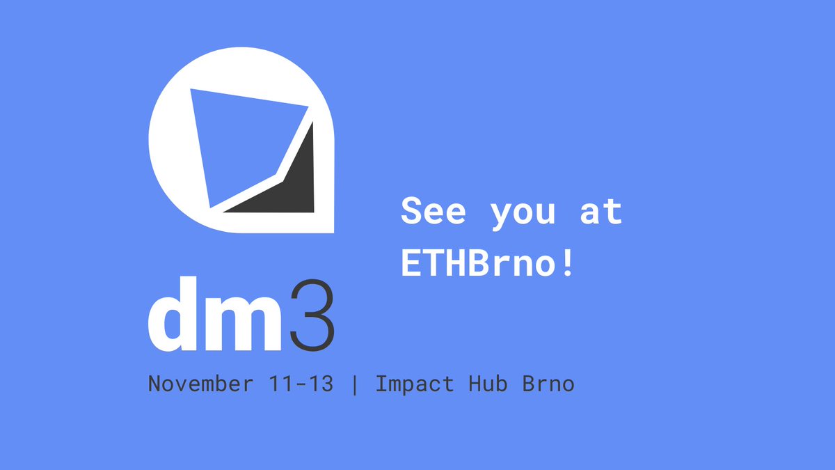Come join us at @ETHBrno, an annual independent & open community hackathon for supporters of decentralized finance, smart contracts, and Web3 happening in Brno, Czech Republic. This year the focus is on privacy and security topics 👁️
