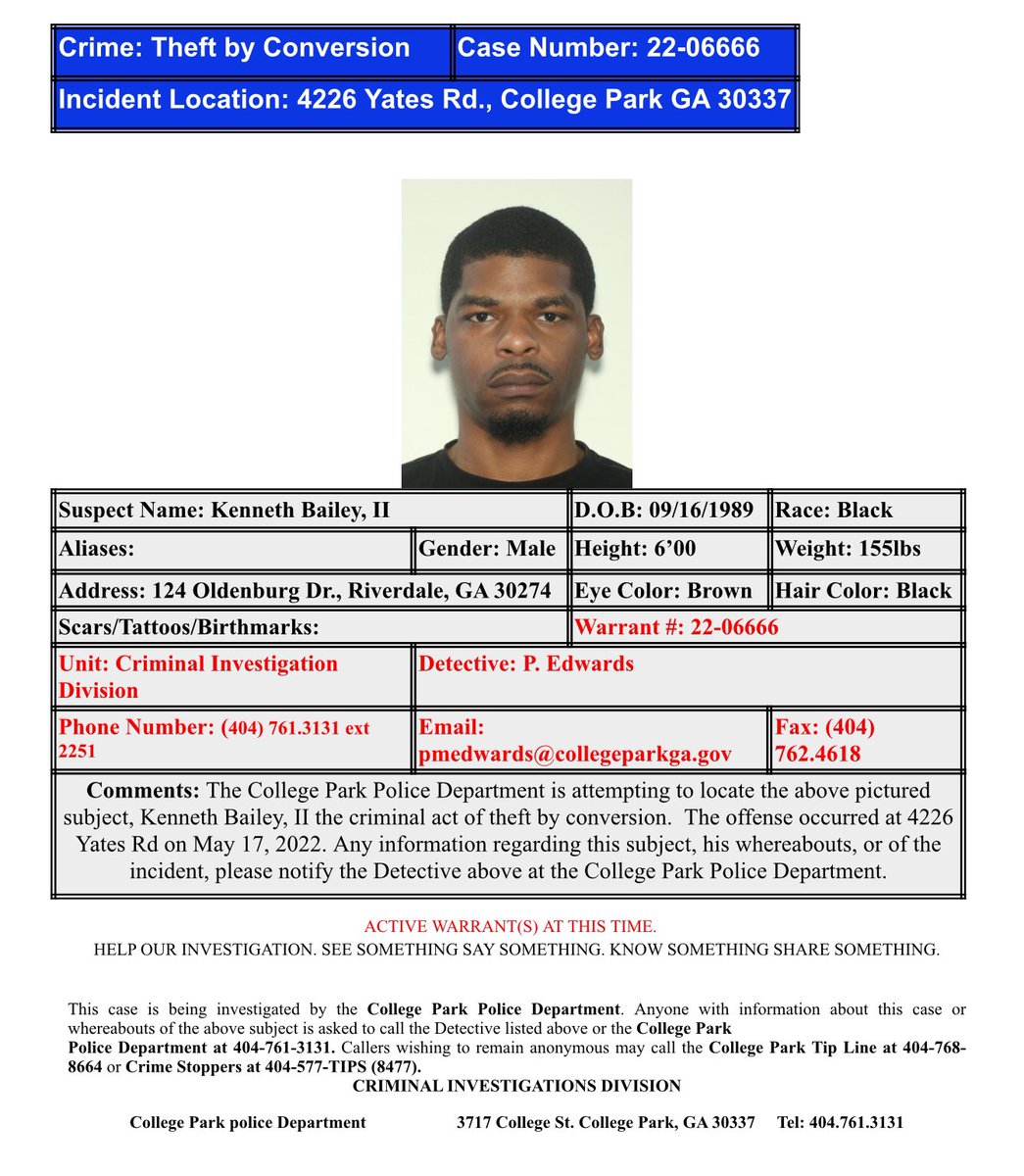 College Park PD tweet media