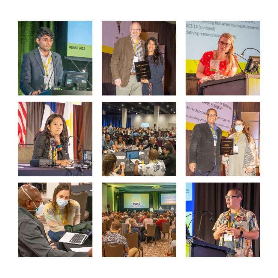 EAST_TRAUMA's tweet photo. Are you ready for the 36th EAST Annual Scientific Assembly?! Let us know what you’re most looking forward to in today's #EASTMemberChat! Share your feedback &amp; photos from past assemblies &amp; tag your friends! For more information about the assembly, visit: https://t.co/J50bpJf3s5 https://t.co/Dq5BxadJNQ